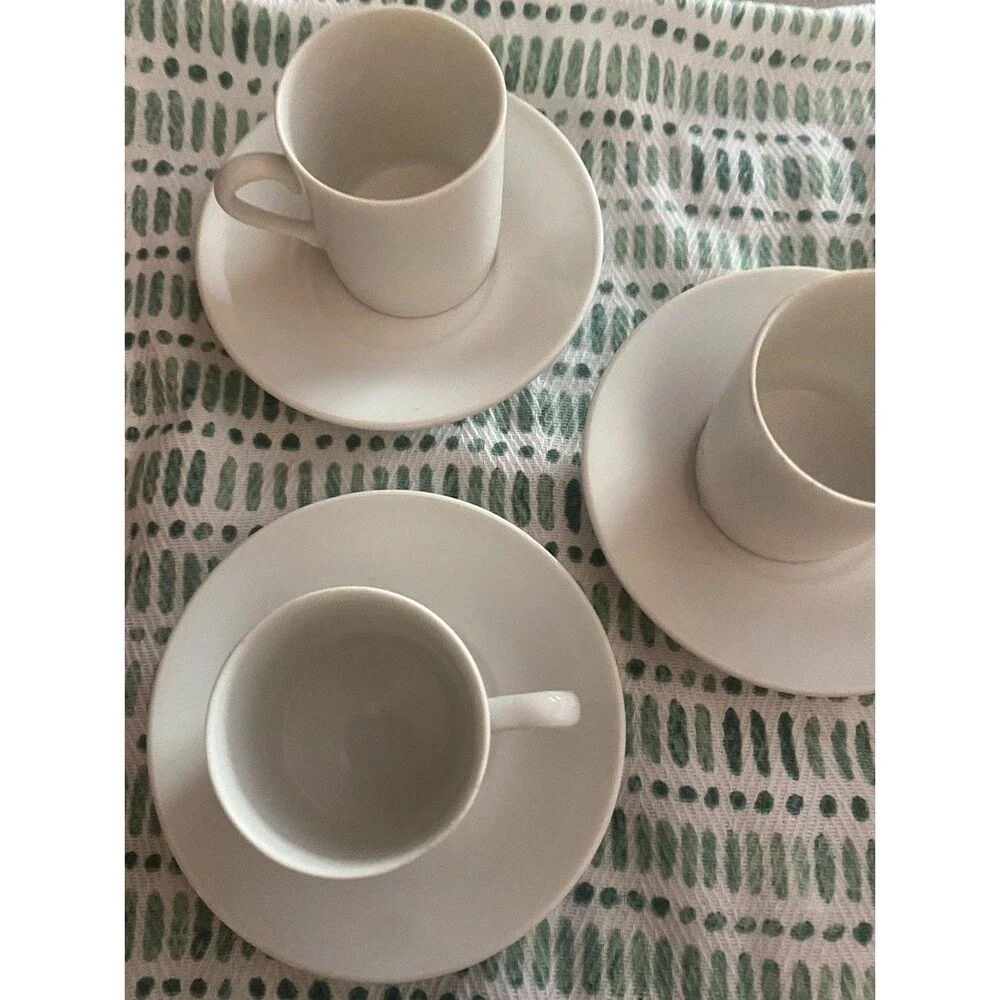 Vintage ATC JAPAN Demitasse Espresso Set 5 Cups & Saucers 1960s Good Condition